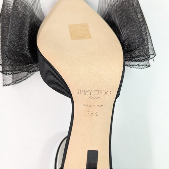 Jimmy Choo Averly 100mm asymmetric pumps size 38.5  EU (MSRP $1125) - Picture 11 of 12